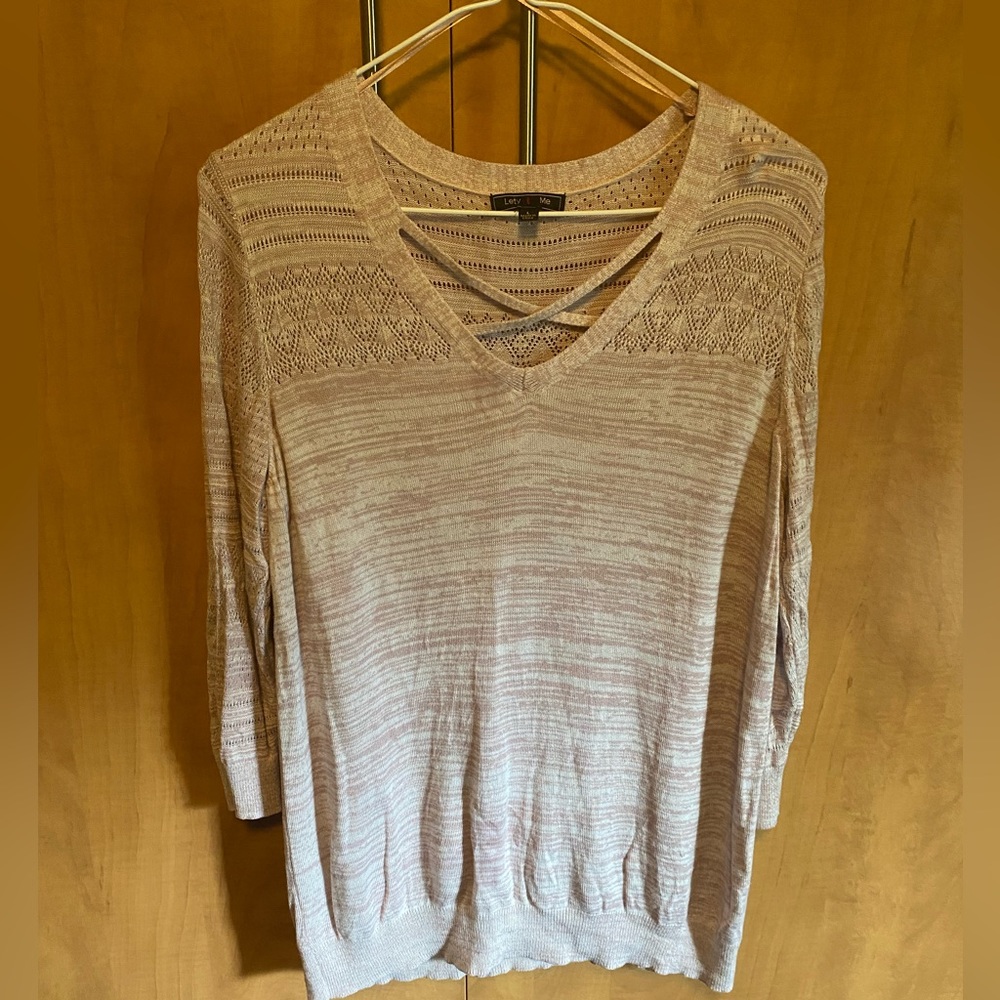 Lety & Me Sweater - lighter pink/rose colored